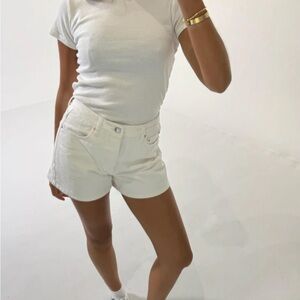 PARKE white jeans shorts